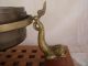 Rare Old Brass Ship Compass Sestrel,  Gimbal Mount Mythical Dolphins,  Henry Browne Compasses photo 3