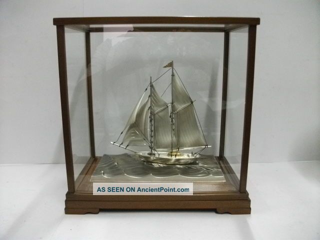The Sailboat Of Silver980 Of The Most Wonderful Japan.  2 Masts.  Takehiko ' S Work. Other photo