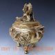 Chinese Brass Hand - Carved Cornucopia & Dragon Lid W Ming Xuande Mark Incense Burners photo 5