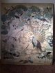 Antique 19th Qi ' Ing Chinese School Embroidered Panel 100 Birds Embroidery Robes & Textiles photo 1