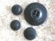 4 Antique Goodyear Rubber Buttons Large Sailor Coat & 2 Small Buttons photo 1