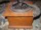 Antique Imperial Arcade Mfg Co Cast Iron & Wood Coffee Grinder Dovetail Primitives photo 3