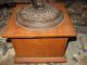 Antique Imperial Arcade Mfg Co Cast Iron & Wood Coffee Grinder Dovetail Primitives photo 4