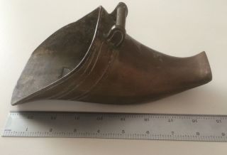 Antique Spanish Conquistador Stirrup 9 Inches Coppery Patina photo