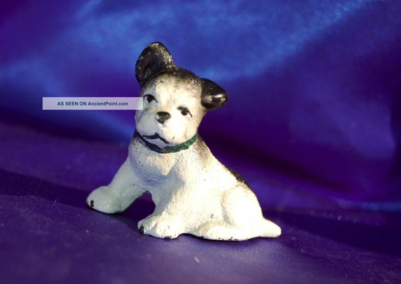 Vintage Iron Hubley Boston Terrier Bulldog Bully Pitbull Puppy Dog Paperweight Metalware photo