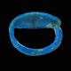 Ancient Egyptian Faience Ring With Ankh Symbol Engraved On Bezel Egyptian photo 1