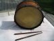 Antique Vintage Military Style Snare Drum And Drumsticks From W.  J.  Dyer & Bro. Percussion photo 1