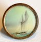 Waist Coat Button Sailing Vessel Schooner Boat Paint Lithograph Marked British Buttons photo 2