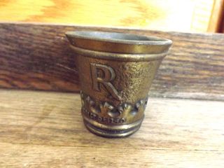 Antique Heavy Brass Mortar / Cup,  Rx Edictof 1240 Frederick Il photo