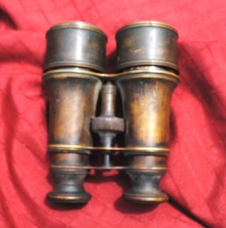 1800 ' S Historic James Prentice Civil War Period Antique Binoculars photo