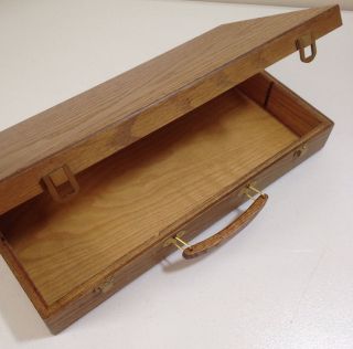 Vintage Wooden Carry Case Box 17 3/4 