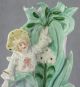 Estate - Small Antique Hand Painted Figural Vase Probably German Boy With Flower Figurines photo 2