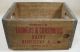 Vintage Large Wood Crate Farmers & Consumers Dairy Good Boxes photo 1