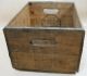 Vintage Large Wood Crate Farmers & Consumers Dairy Good Boxes photo 2