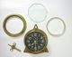 Antique Brass Chelsea Clock - U.  S.  Navy Boat Clock - Wall Or Shelf Stand,  Key Clocks photo 7