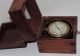 Antique Waltham Deck Watch Clock Gimbal & Wood Box U.  S.  Army C.  1911 Wwi Clocks photo 1