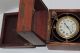 Antique Waltham Deck Watch Clock Gimbal & Wood Box U.  S.  Army C.  1911 Wwi Clocks photo 2