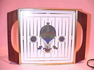 1960s Mid Century Georges Briard Hot Air Balloon Hot Plate Food Warmer - Teak Wood photo