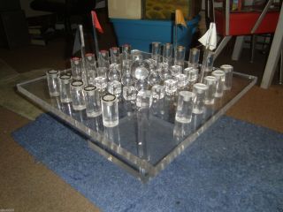 Large,  Thick & Heavy Jere Era Lucite Stand - Alone Game Table And/or Art Work photo