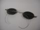 Antique Eyeglasses.  Steel Spectacles With Grey Sunglass Lenses. Optical photo 2