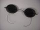 Antique Eyeglasses.  Steel Spectacles With Grey Sunglass Lenses. Optical photo 3