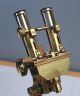 J Swift & Son London Antique All Brass Transitional Binocular Microscope C1910 Microscopes & Lab Equipment photo 10