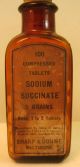 3 Old Sharp & Dohme Vintage Medicine - Pharmaceutical Brown Bottles Bottles & Jars photo 1