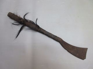 Antique Nagaland Headhunter War Axe Dao (sword,  Mace) photo