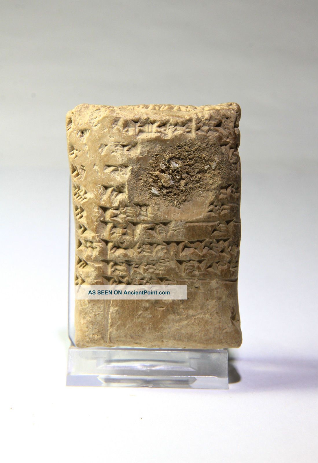 Ancient Near Eastern Cuneiform Translated Larger Clay Tablet 600 Bc Near Eastern photo