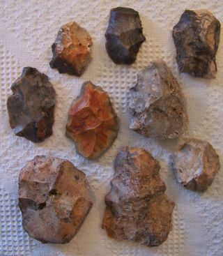 Mojave Desert Artifact Paleolithic Neolithic Handaxe Scraper Stone Tool photo