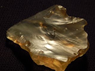 Small Prehistoric Tool Or Core Made From Libyan Desert Glass Egypt 7.  31g photo
