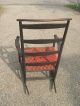 Antique Shaker 7 Mt Lebanon Ny Rocking Chair In Surface & Cloth Seat 1800-1899 photo 3