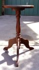 Antique Marble Top Solid Wood Stand,  49 Cm Tall,  Euc. Stands photo 1