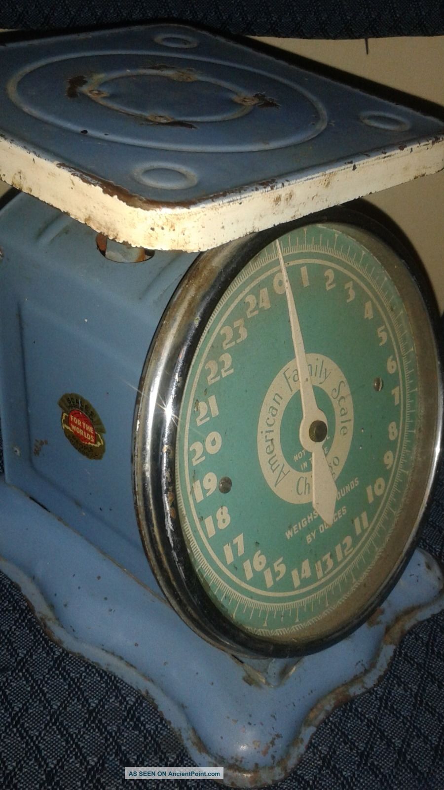 Turn Of Century Antique Country Mercantile Scale,  American Family,  Il. Scales photo