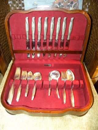 Stunning Mid Cent Alvin Spring Bud Sterling Silver Flatware/silverware Service - 8 photo