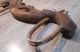 Antique Hand Carved Double Ox Yoke - European Wood Folk Art Brown Owner Seller Primitives photo 6