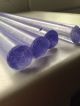 Bakelite Catalin Amber Rods Blue Color With Stars 308 Gram Faturan Islamic photo 1