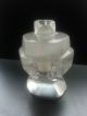 Medieval Crystal Black Tourmaline Hexagonal Faceted Jar Ink Quill Stand Near Eastern photo 2