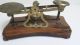 Antique Brass And Wood English Postal Scale - S.  Mordan & Co Scales photo 1