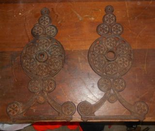 Vintage Ornate Cast Iron Wood Stove? Part Antique Side Plate? Rust photo