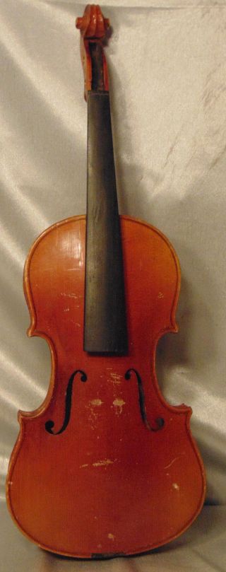 Antique German Antonius Stradivarius Copy 3/4 Size Estate Fresh photo