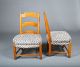Early 19th Century French Maple Child ' S Chairs With Custom Upholstery 1800-1899 photo 4