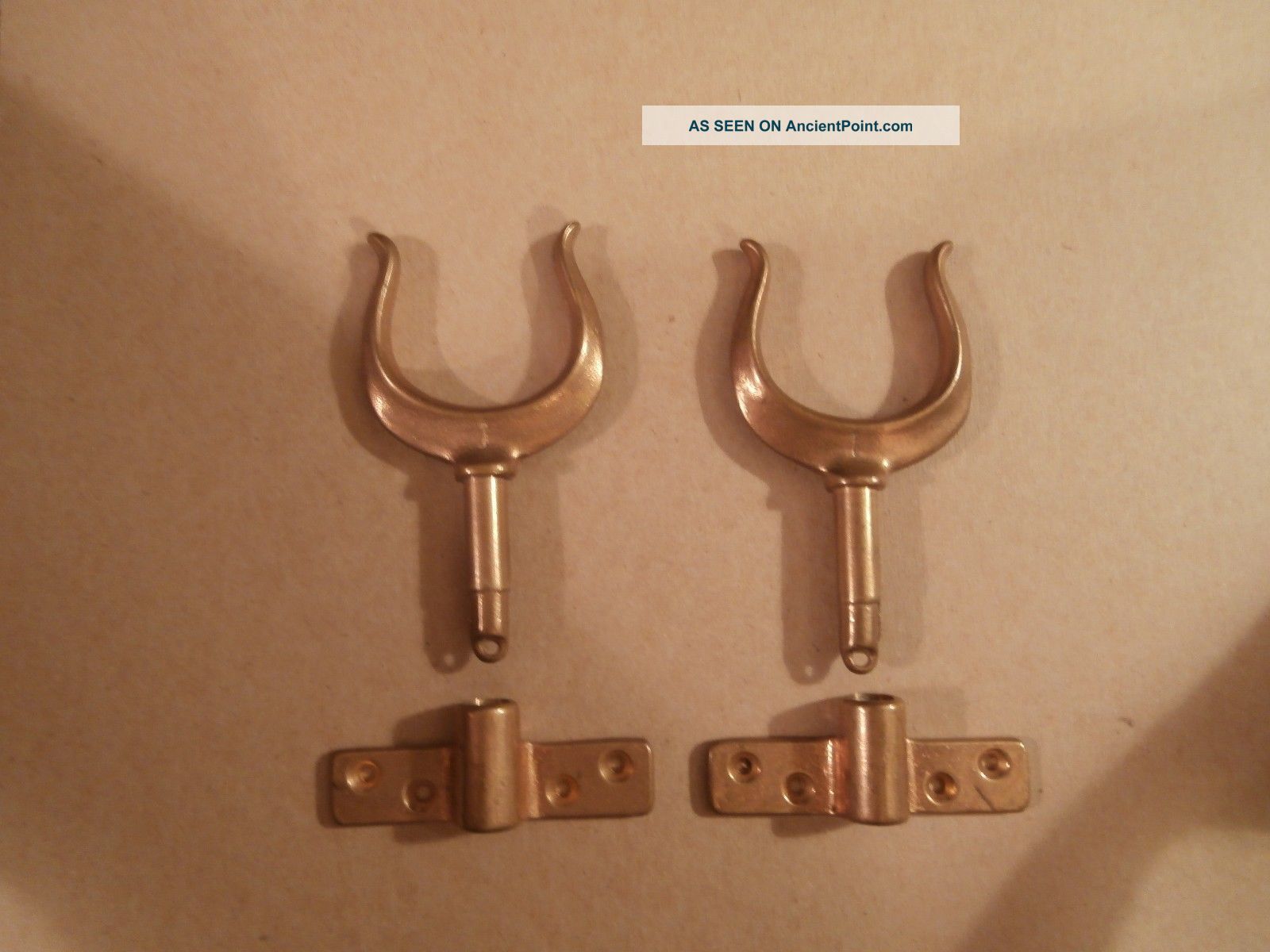 2 Brass Oar Lock Row Boat Decor With Mounts Other photo