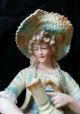 Tall Art Nouveau Bisque Amphora Lady Girl German Figurine Figure Heubach C1880 ' S Figurines photo 3