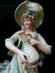 Tall Art Nouveau Bisque Amphora Lady Girl German Figurine Figure Heubach C1880 ' S Figurines photo 5