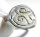 Rare Roman Priest ' S Silver Ring Depicting Lituus - Cult Instrument - Ii69 Roman photo 1