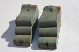 Antique Small Wood Porch Corbels Old Vintage Salvage photo