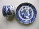 Antique English Bone China Demitasse China Cup And Saucer Blue & White Cups & Saucers photo 4