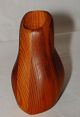 Wood Carved Mod Style Quail Pen Pencil Holder Vase By Deborah D Bump Vermont Carved Figures photo 3