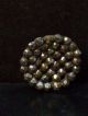 Antique Victorian Cut Steel Button Faceted Riveted Open Work Cluster Buttons photo 3